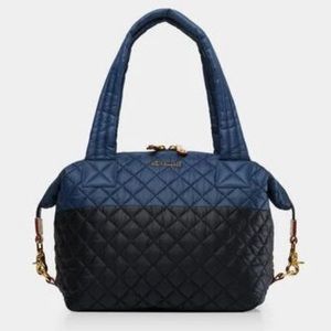 MZ Wallace Sutton Tote Crossbody Blue Black Large
